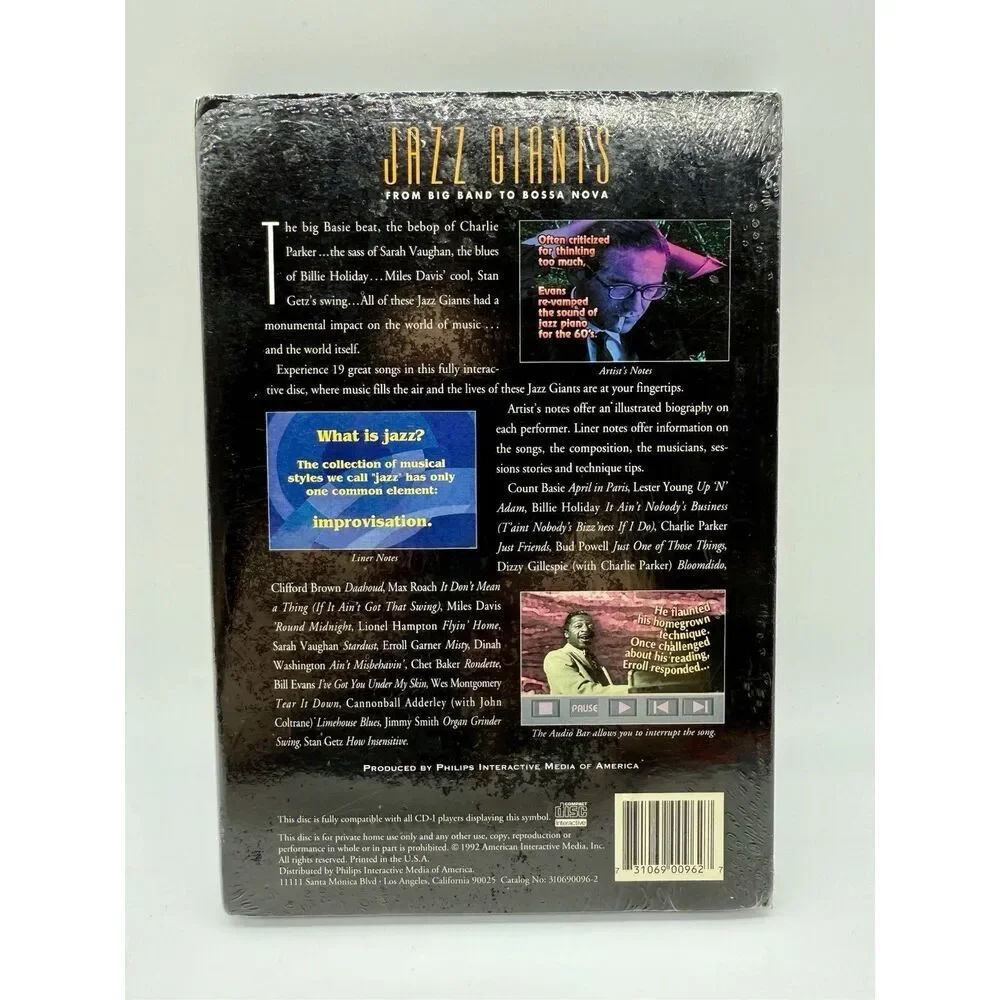 Philips CDi / CD-i Retro Educational - Jazz Giants‎ From Big Band To Bossa Nova